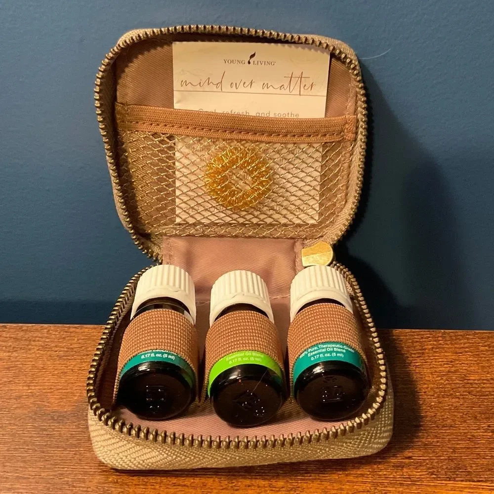 NWT Young Living Mind Over Matter M-Grain, Deep Relief and Peppermint Set